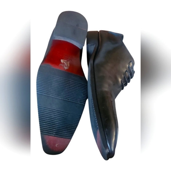 Maison Forte Kyoto Men's Black Leather Oxford Dress Shoes Sz 9 - Picture 5 of 8